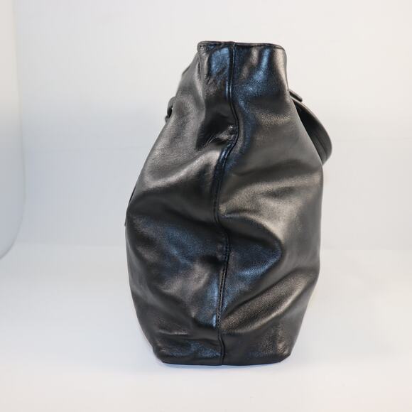 Prada Black Leather Top Handle Tote – Vintage - Picture 4 of 12